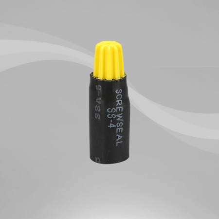 타로시 스크류씰 방수 와이어 커넥터 SS-4 황색 1봉(20개입)